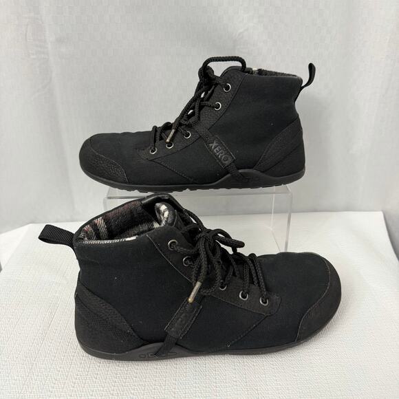 Xero Shoes Denver Boots Men’s Size 9.5 Barefoot Ankle Minimalist Black Canvas main image 5